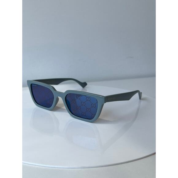 NEW Gucci GG1539S Blue Logo Mirror Unisex Sunglasses main image 8